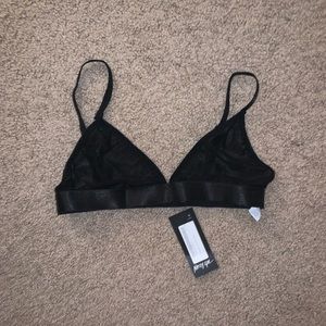Nastygal Mesh Black Bralette - US 4 (Small) NWT